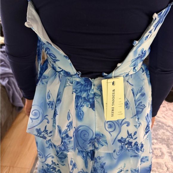 Gallery Blue Floral Maxi Dress - Picture 3 of 6